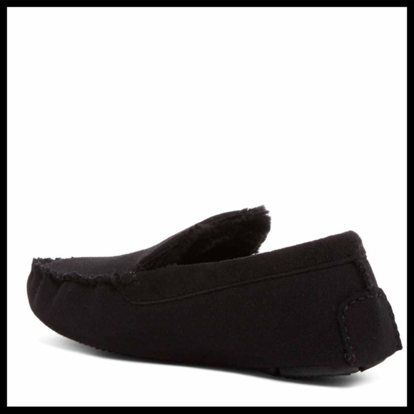 STEVE MADDEN BLACK FAUX FUR SLIP-ON MOCCASINS - Picture 7 of 8